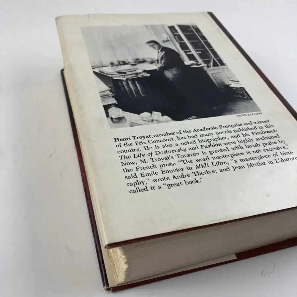 Tolstoy A Biography by Henri Troyat (1967/HC/DJ) Book Club Edition Hardcover Do